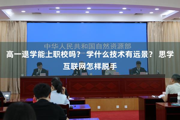 高一退学能上职校吗？ 学什么技术有远景？ 思学互联网怎样脱手